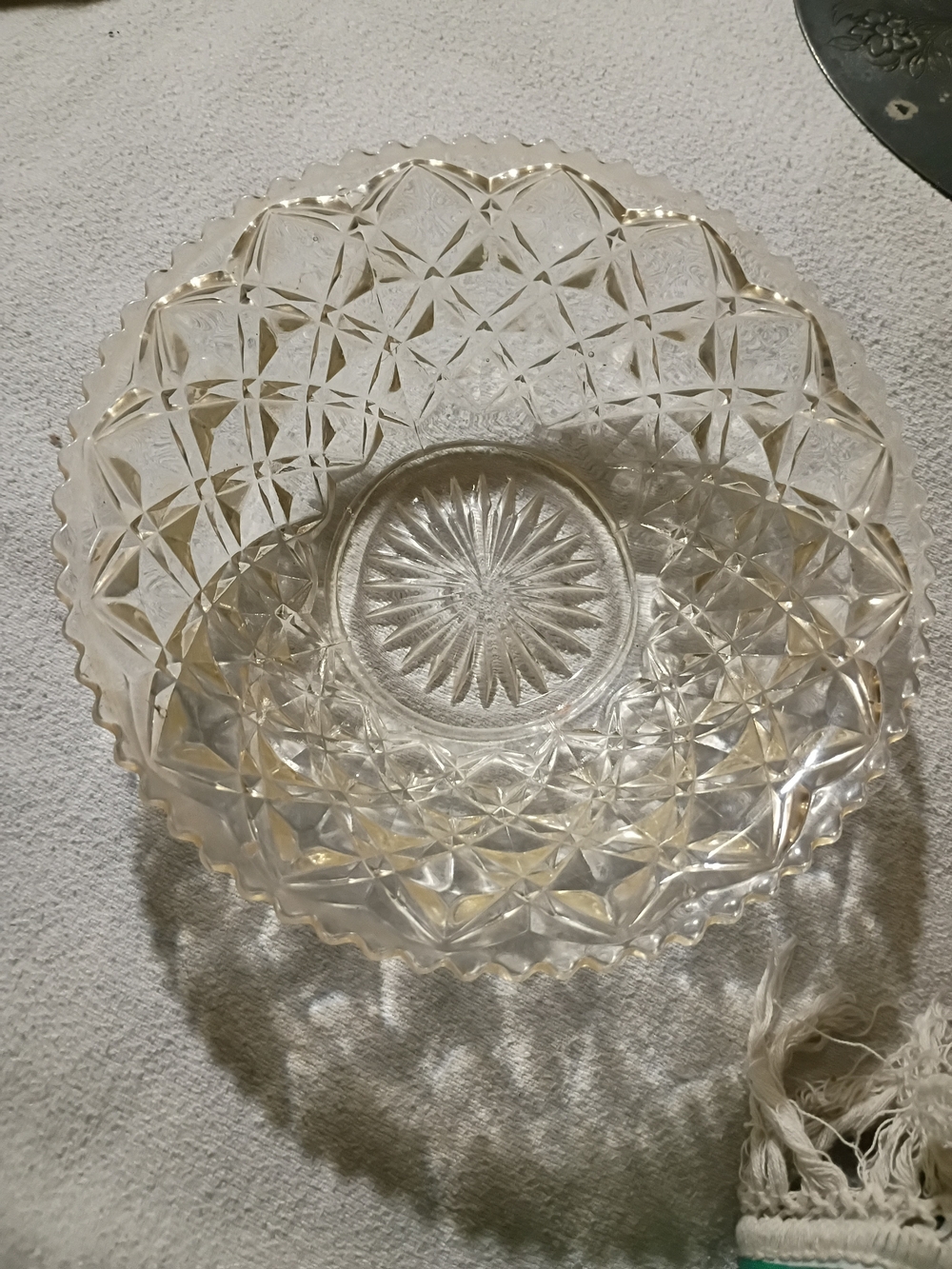 Vintage Pressed Glass Bowl